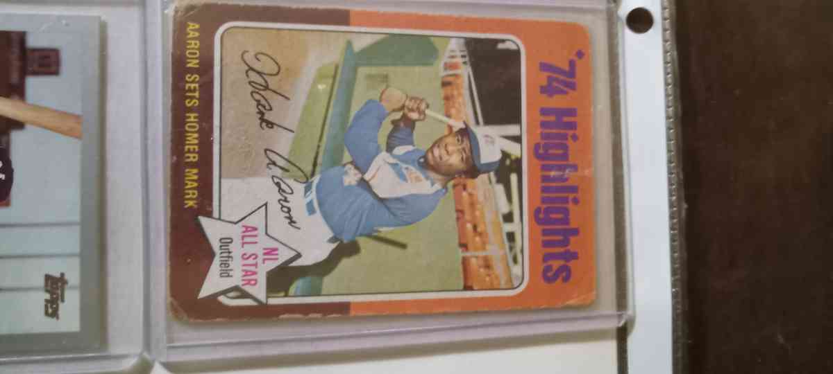 4 hank aaron cards