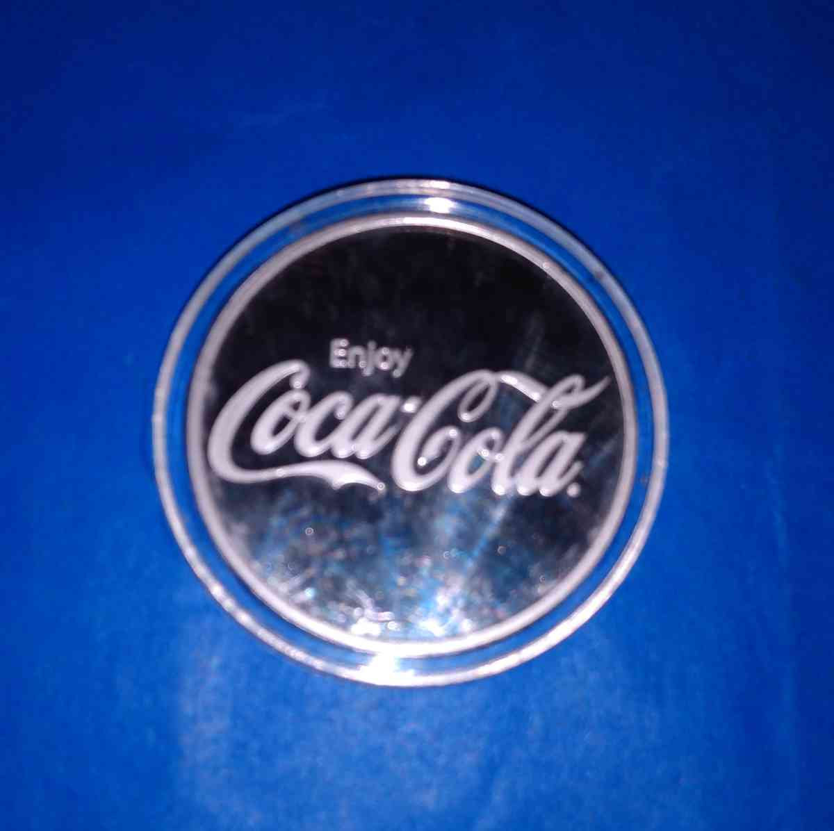 coca  cola  silver round oz