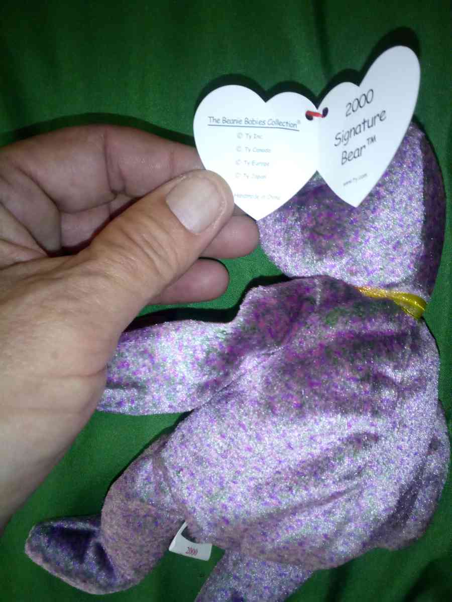 2000 Ty beanie babies signature bear very nice