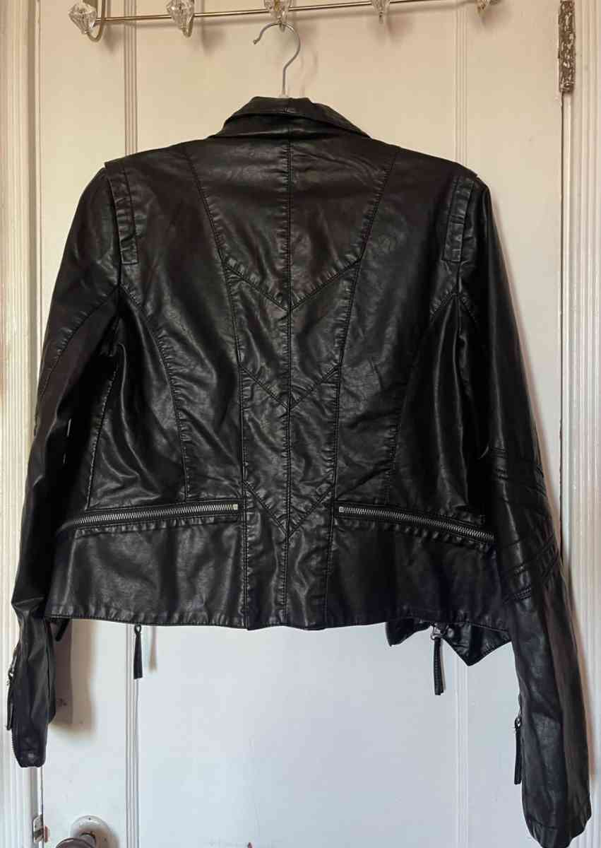 black womens motorcycle jacket
