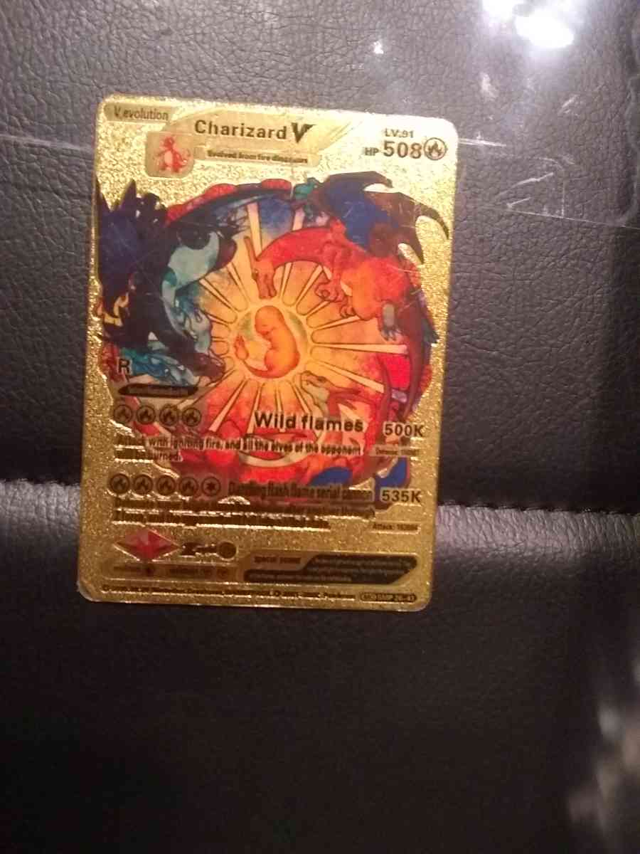 Rare Gold Plated Charizard V