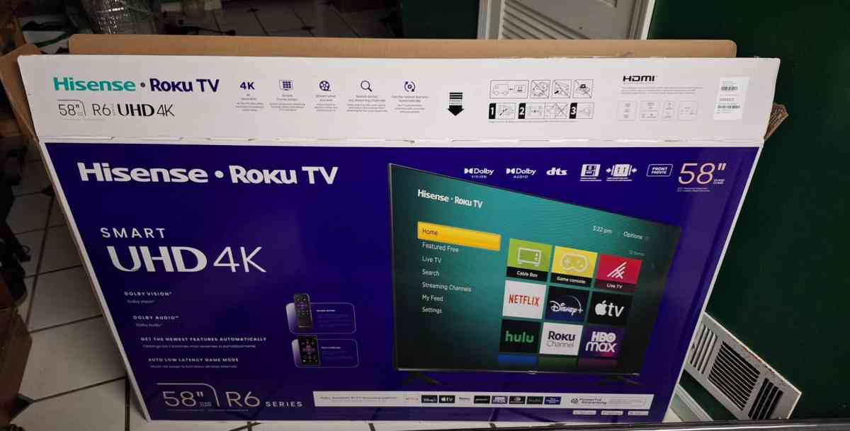 hisense 58 inch roku smart tv