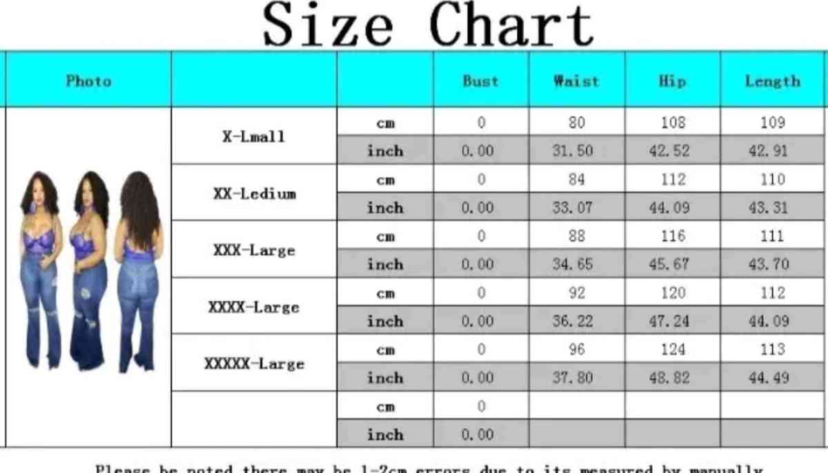 Womens plus size jeans Material cotton polyester Wide leg be