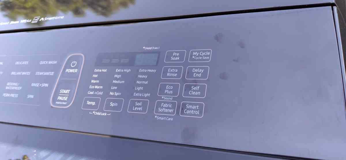 Black Top Load Samsung Washer