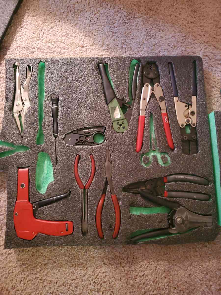 Nanuk hard case with electrician tools