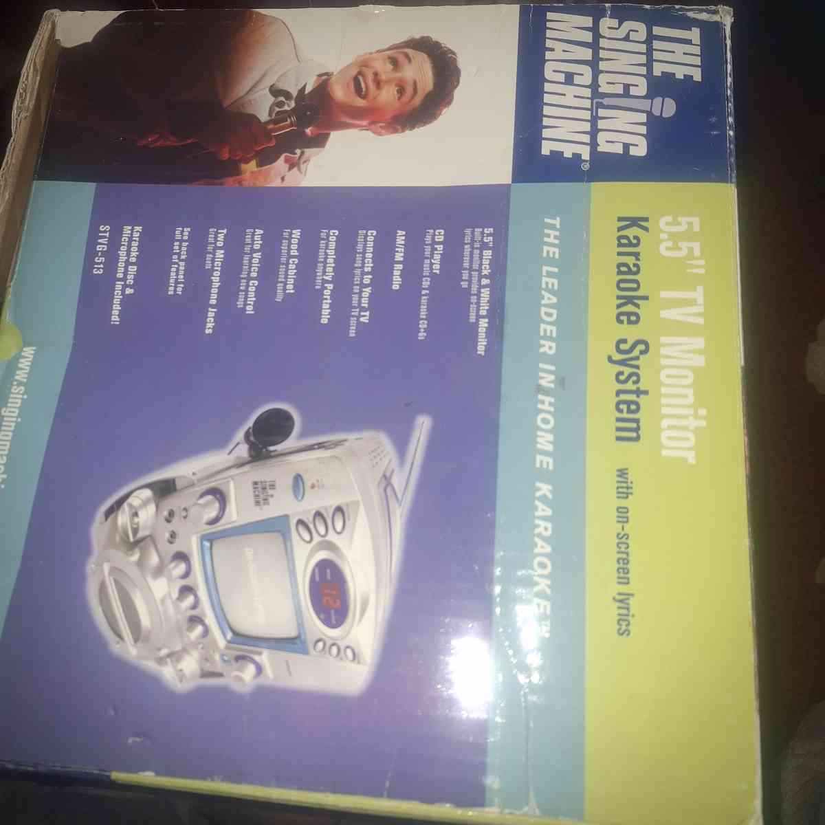 white Karaoke system