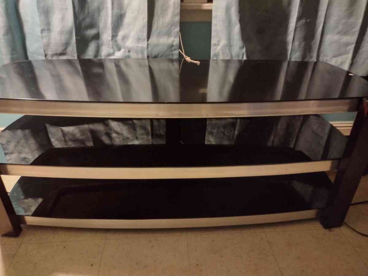 brand new 3 Glass shelf TV stand
