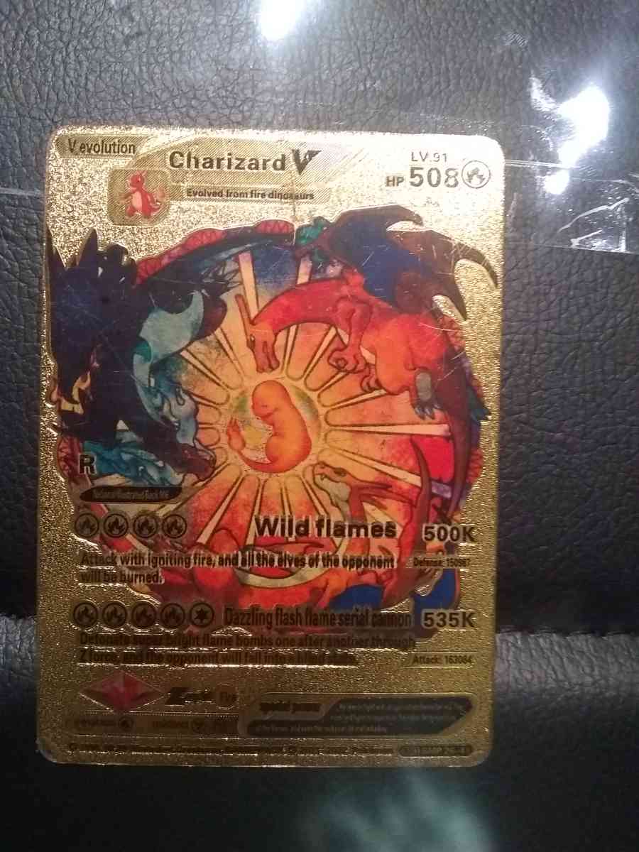 Rare Gold Plated Charizard V