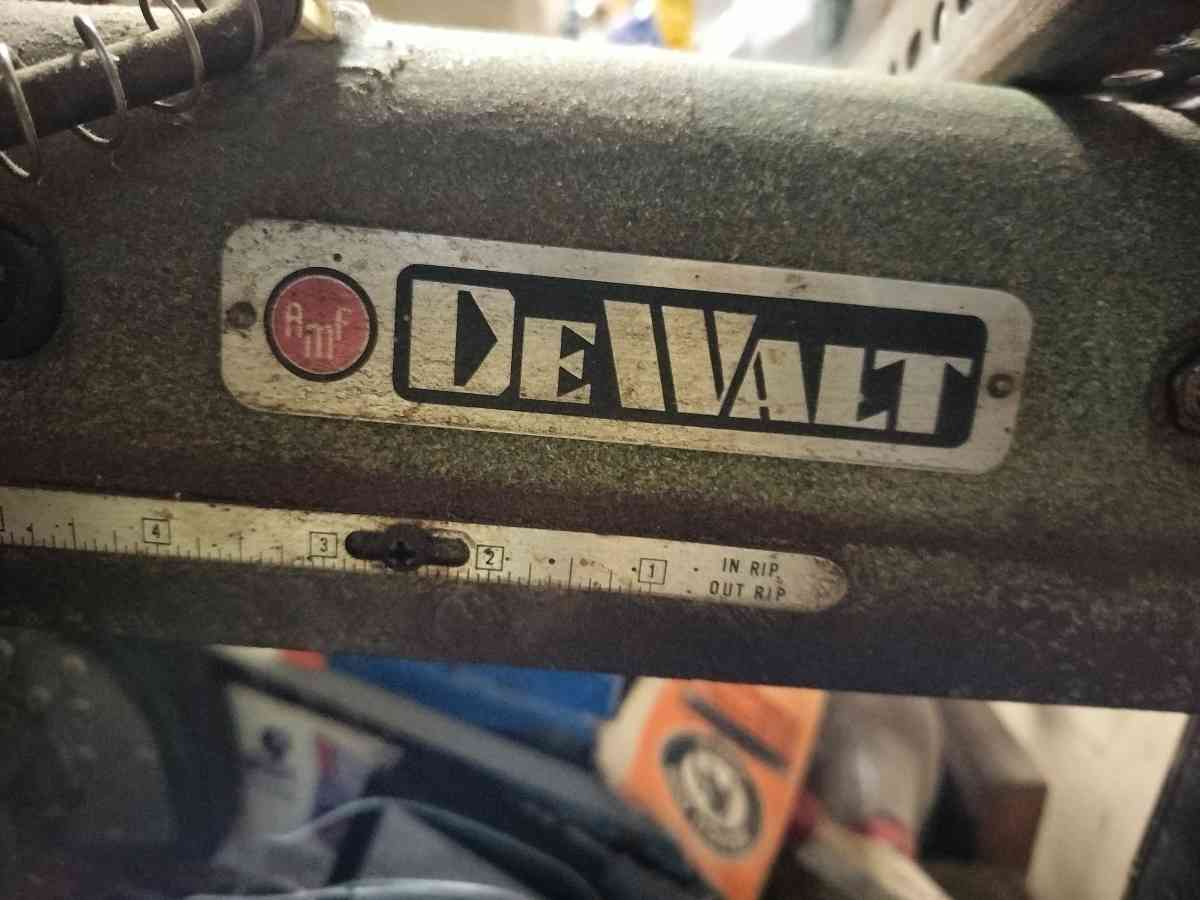 antique DeWalt drill press also other antique DeWalt pieces