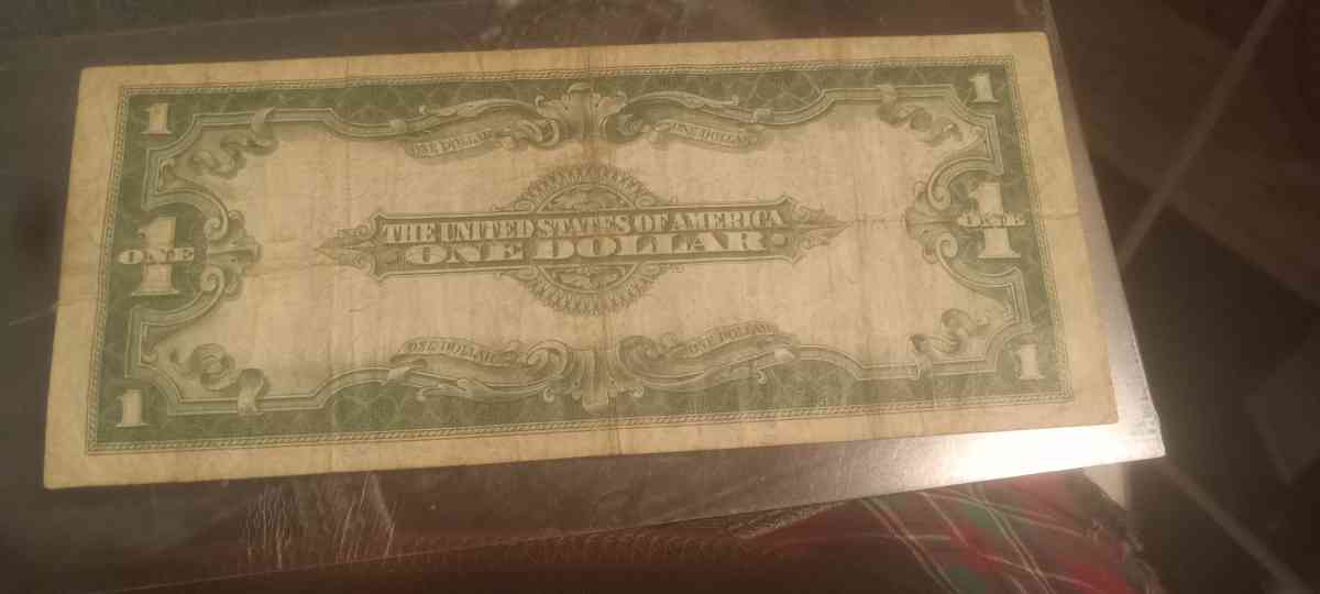 1923 silver certificate dollar bill