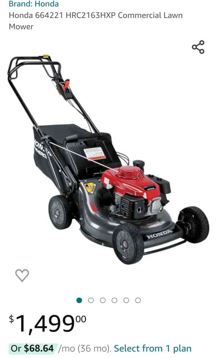 Honda push mower