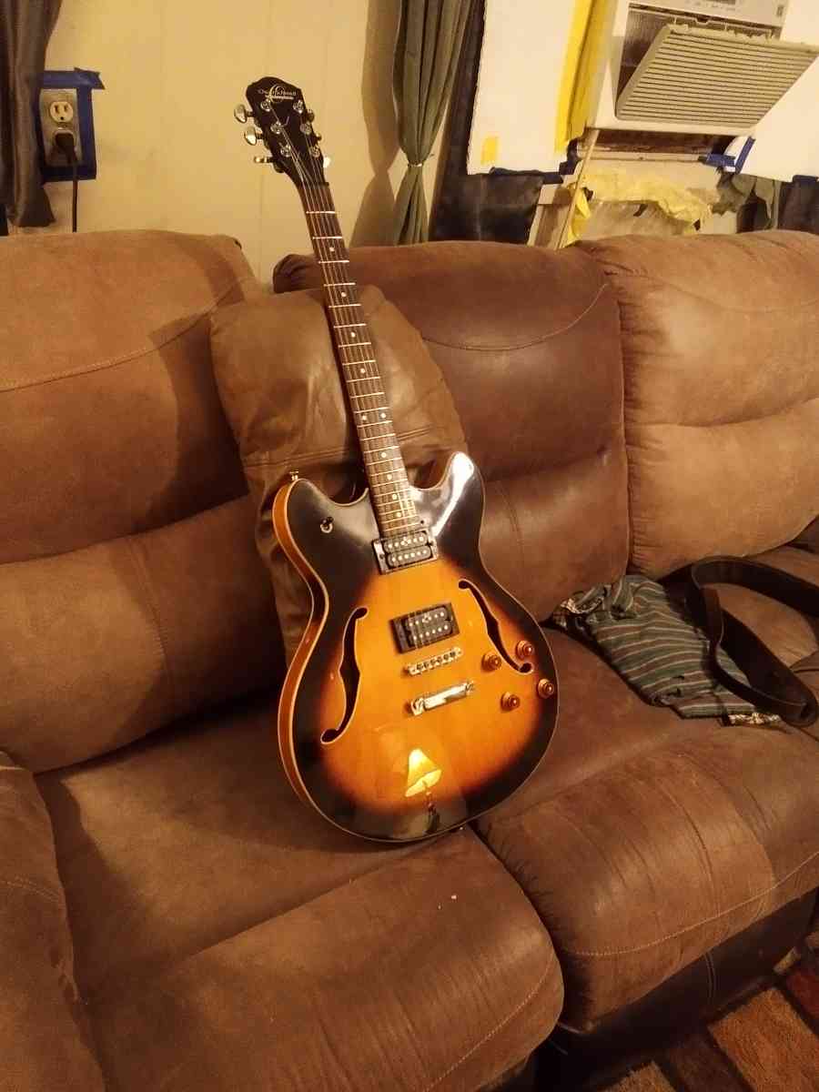 1999 Washburn semi Hollowbody tabbaco finish electric guitar