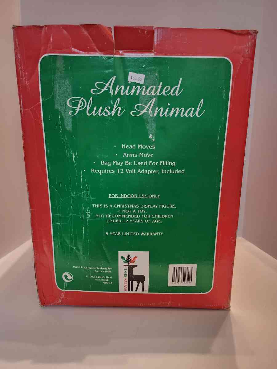 Vintage Animated Plush Dog By Santas Best