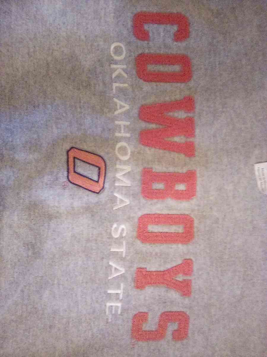 Oklahoma State Medium Grey Sweat Top