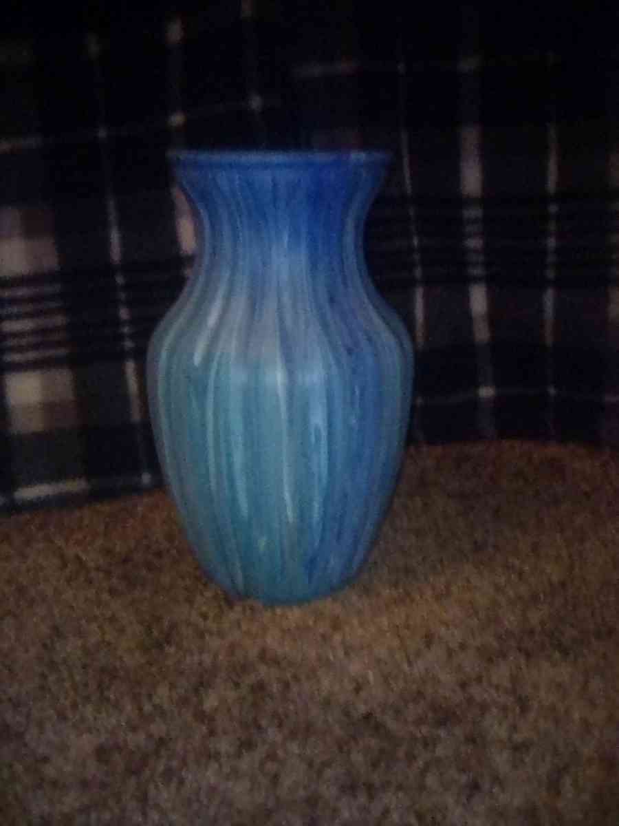Hand Painted Glass Vase
