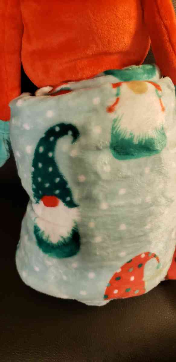 Santa Gnome Max Studio Throw Blanket and Kids Decorative San