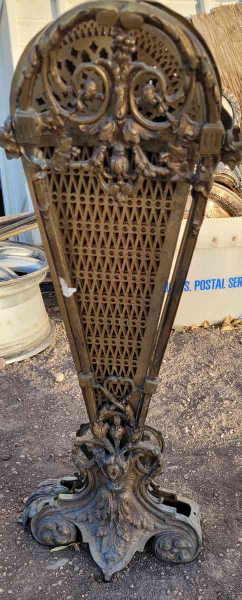 antique fireplace screen