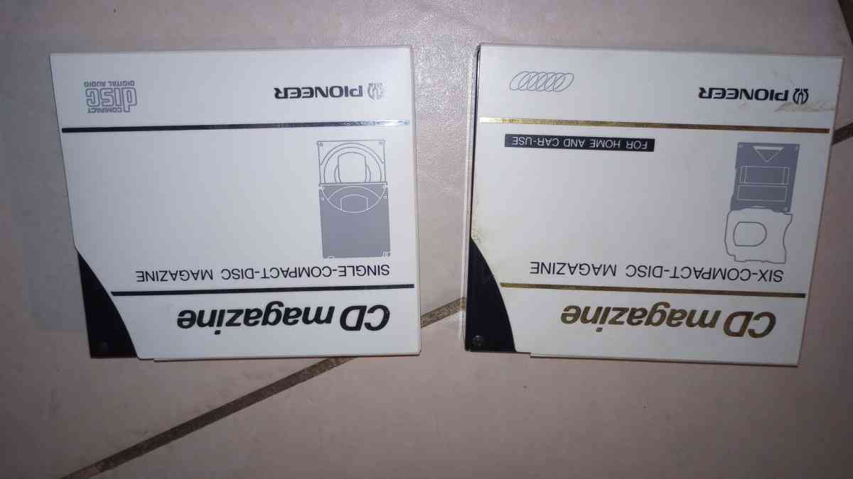 2 Vintage Pioneer JDM100 CD Magazine 6disc Changer W Boxes H