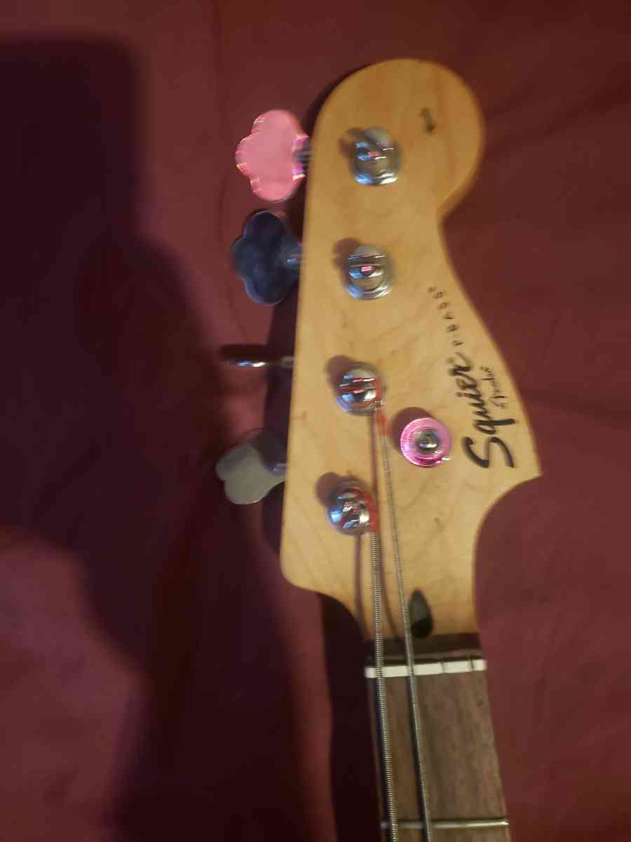 Squire electric bass guitar