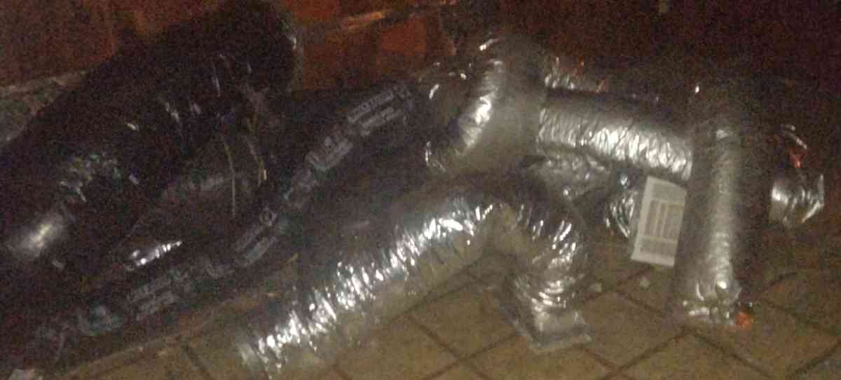 6 inch insulated duct hose and attachment