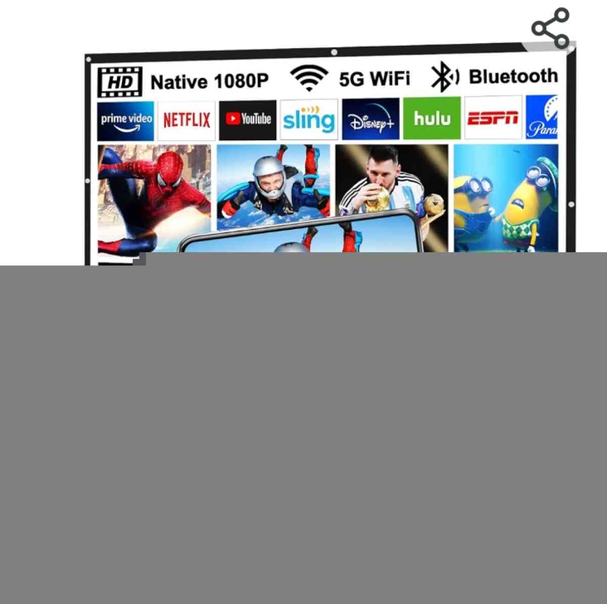 RCA Home Theater Projector and Screen