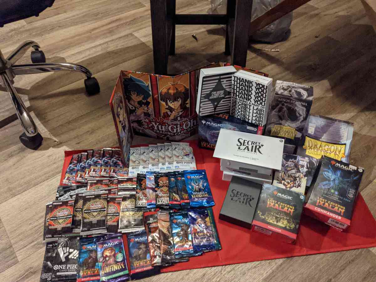 unopened Pokemon and magic stuff