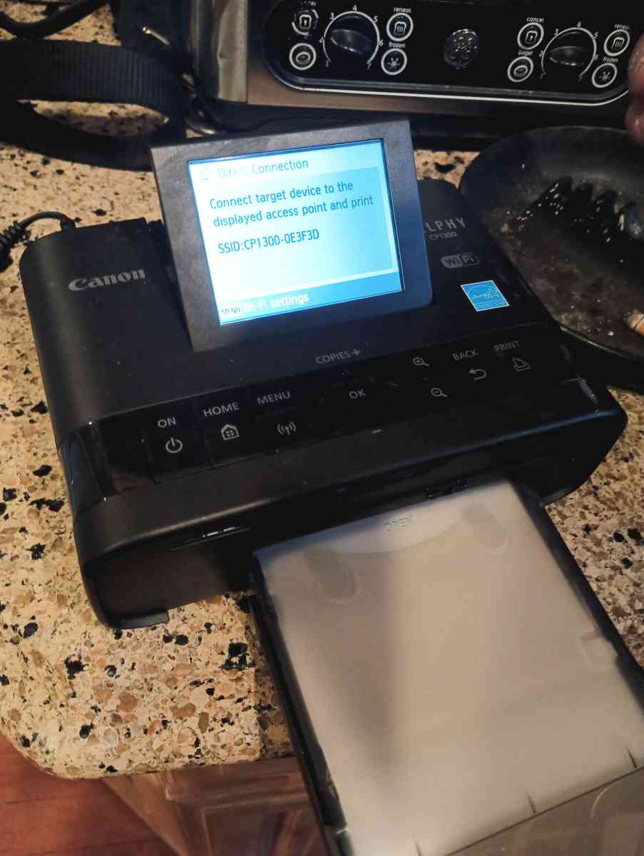 a Canon 1300 CP selfie printer