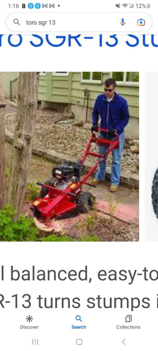 Toro stump grinder