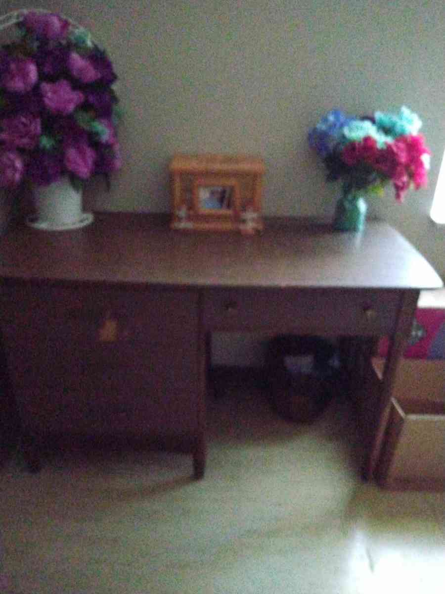 wood desk