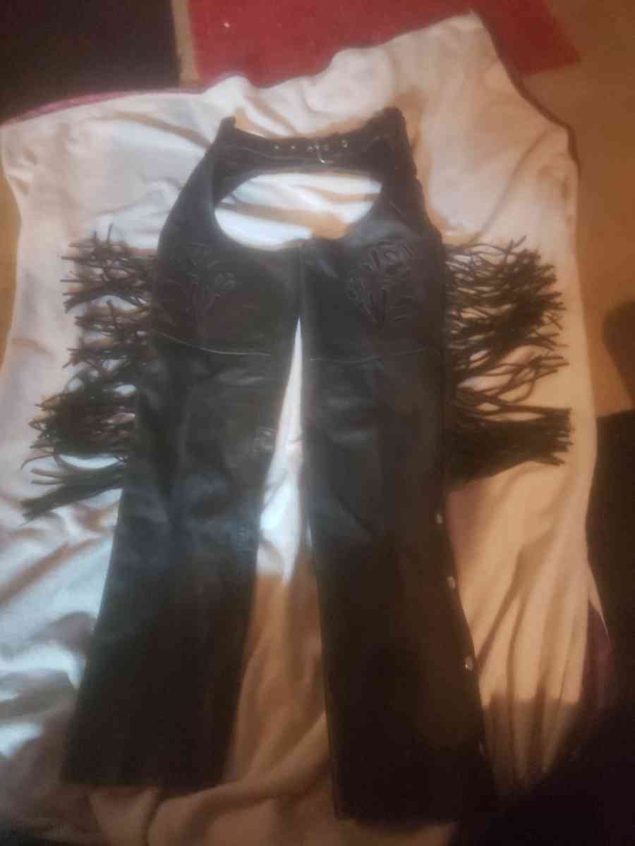 motorcycle leather chaps