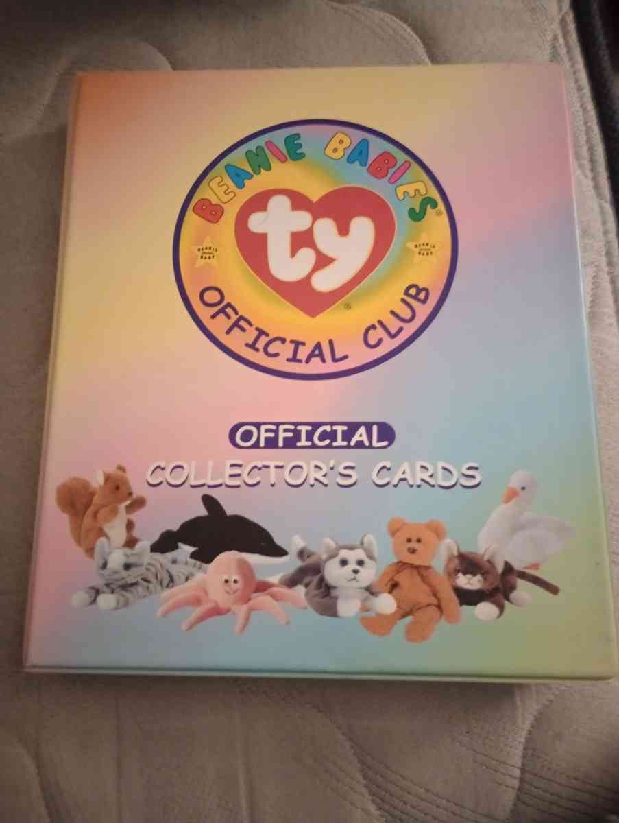 BEANIE BABIES COLLECTION CARDS IN BINDER