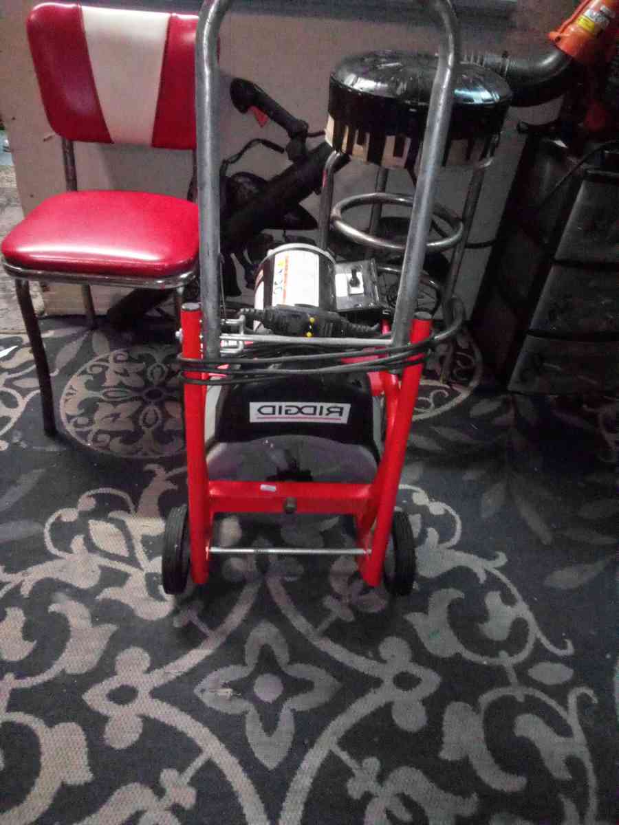 RIGID power snake with foot pedal switch used 1 time