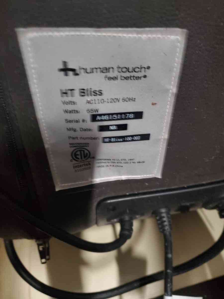 human Touch messaging chair with attached whirl pool