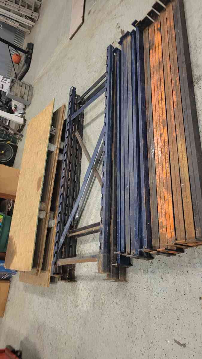 industrial shop shelving unit perfect for a garage or shop