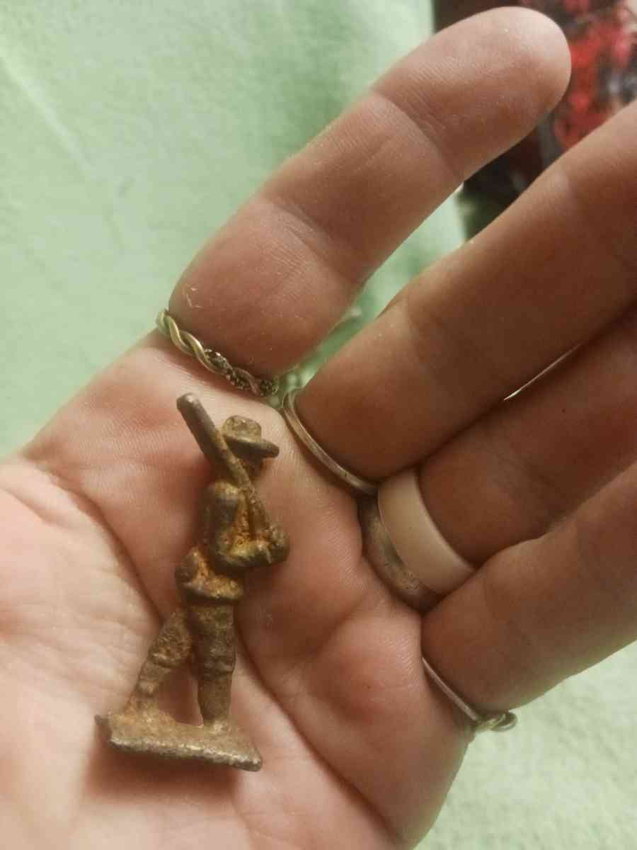 very old civil war brass figurines