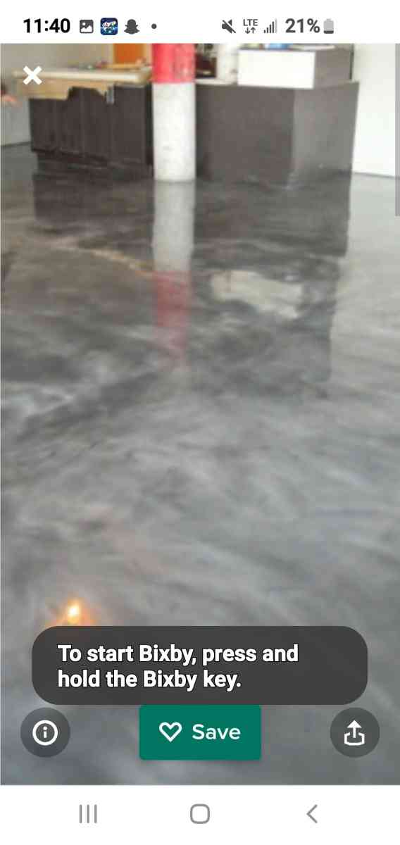 Acid staining concrete