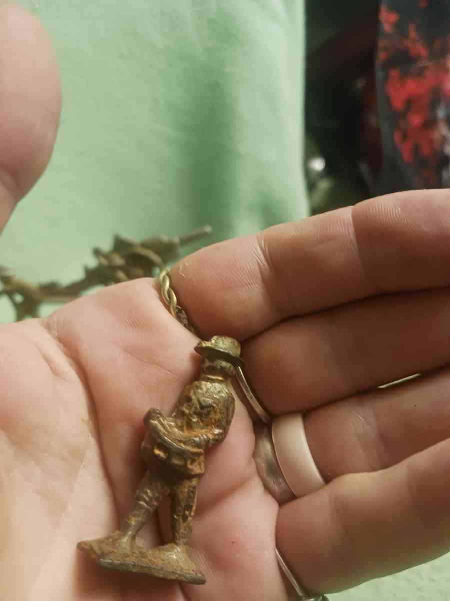 very old civil war brass figurines