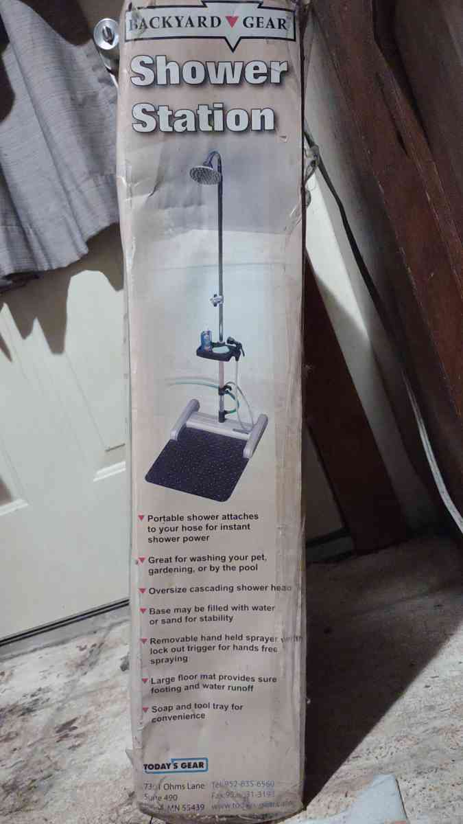 outdoor shower and pet wash