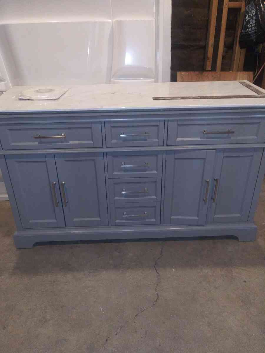 60 inch duel vanity cabinet