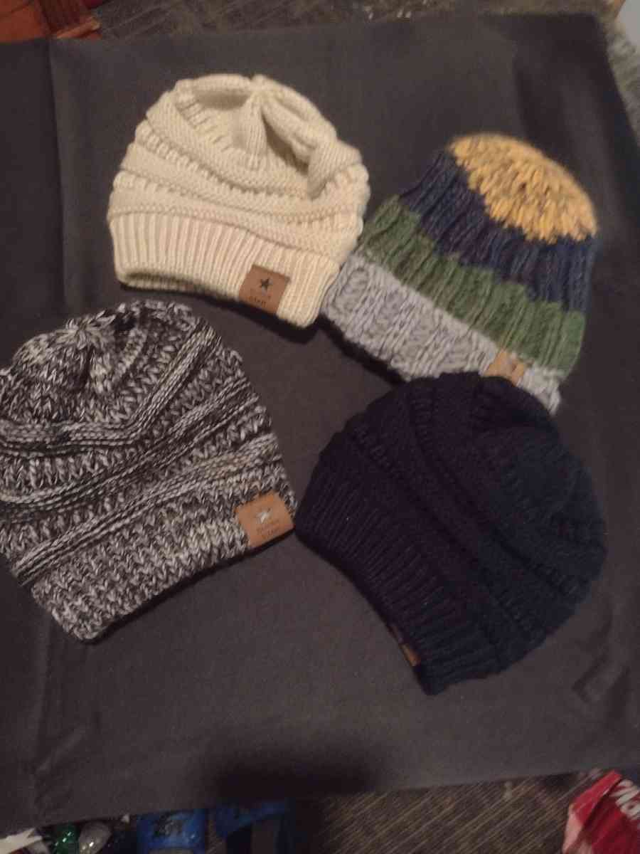 knitted infant hats