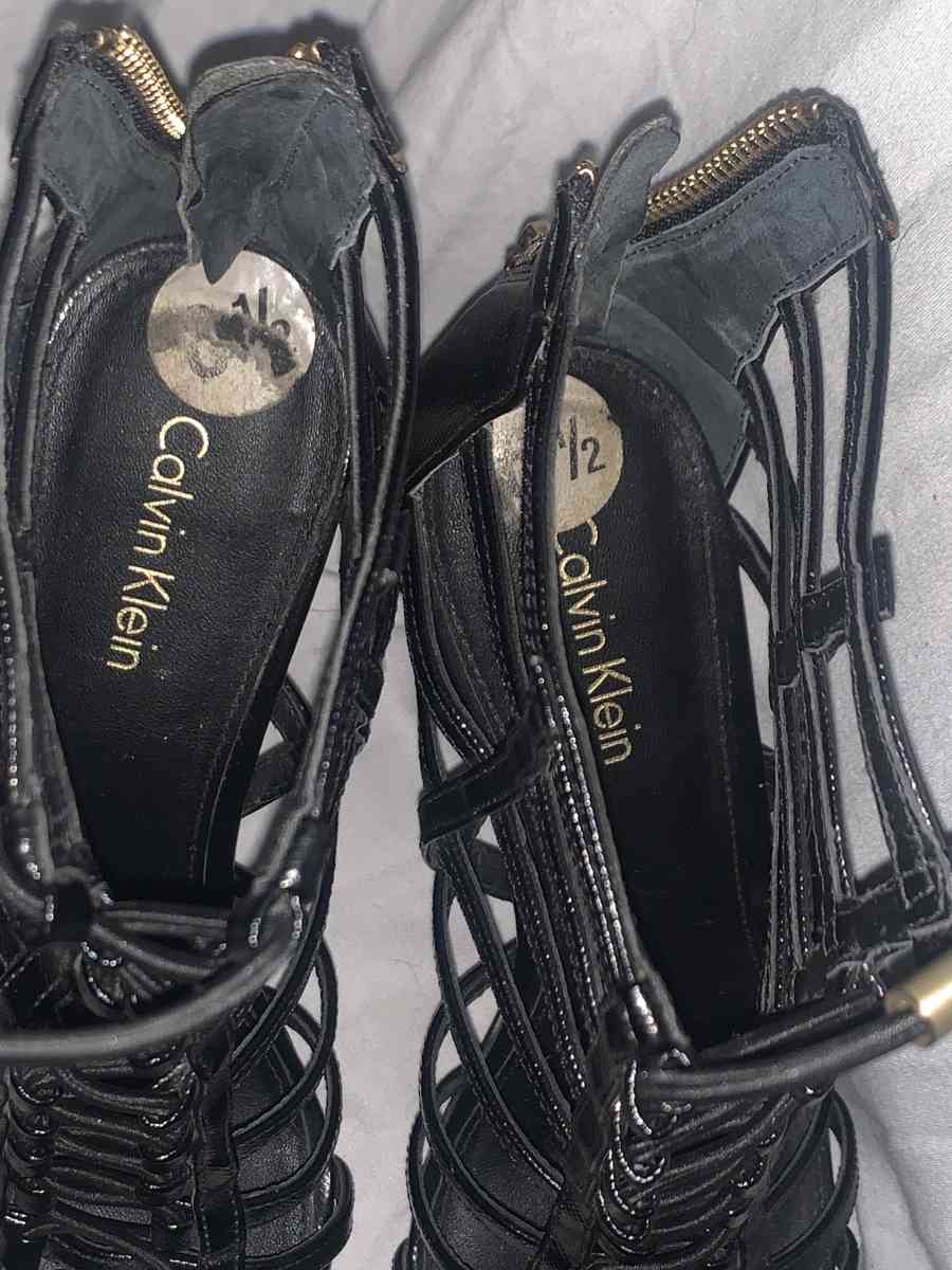 Calvin Kline gladiator heels