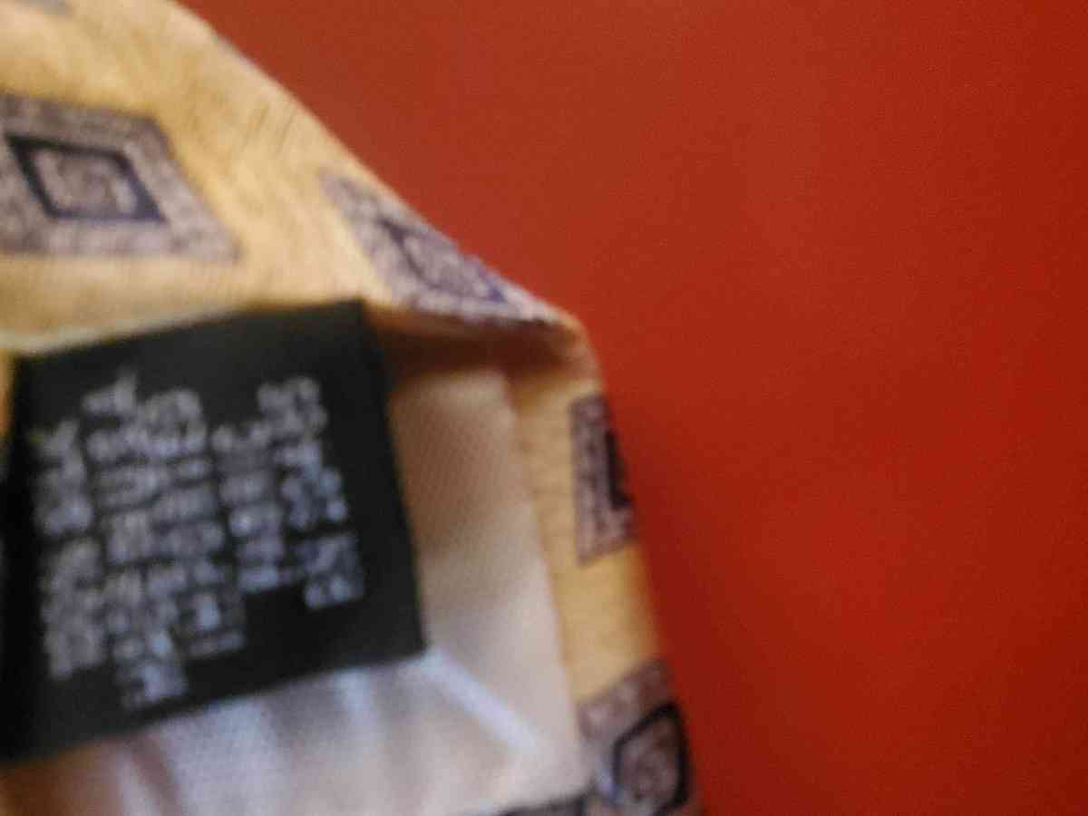 Stafford tie gold silver and blue design 54 inches long wide