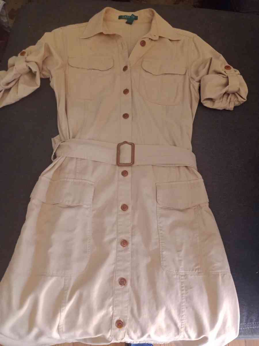 Ralph Lauren Vintage Safari Dress sz 8
