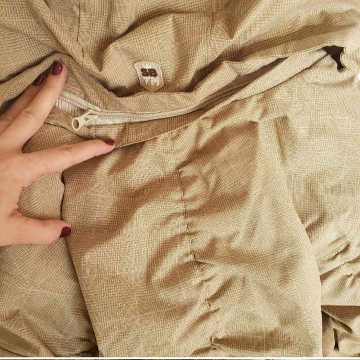 Special Blend 15K Waterproof Snowboard Tan Plaid Jacket Sz S