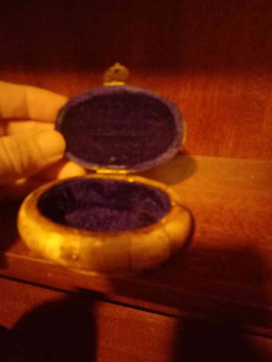 antique camel bone jewelry box