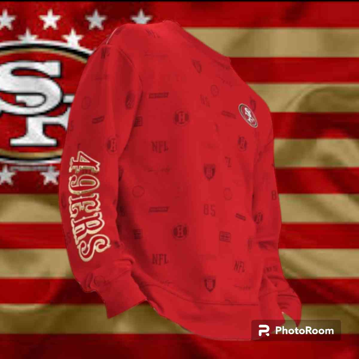 San Francisco 49ers Tommy Hilfiger Reid Graphic Pullover Swe