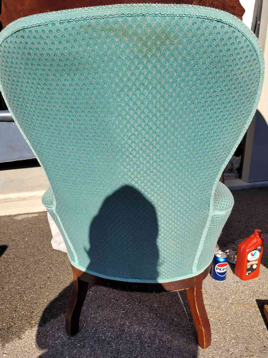 reupholstered wooden chair