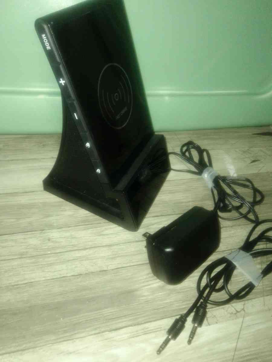 Bluetooth 50 Speaker Alarm Clock Mobile Phone Stand Wireless