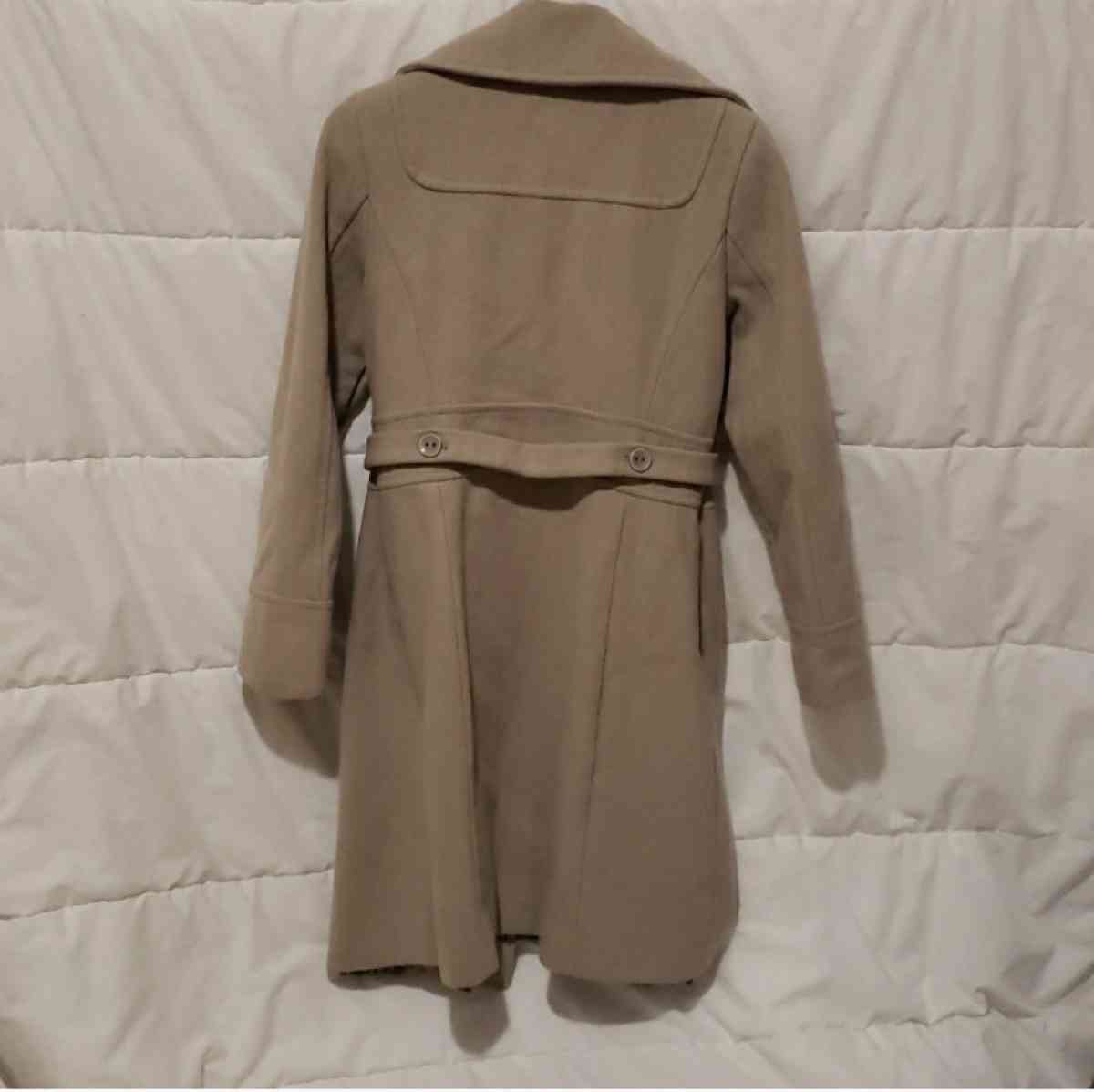 Mossimo light brown long wool peacoat