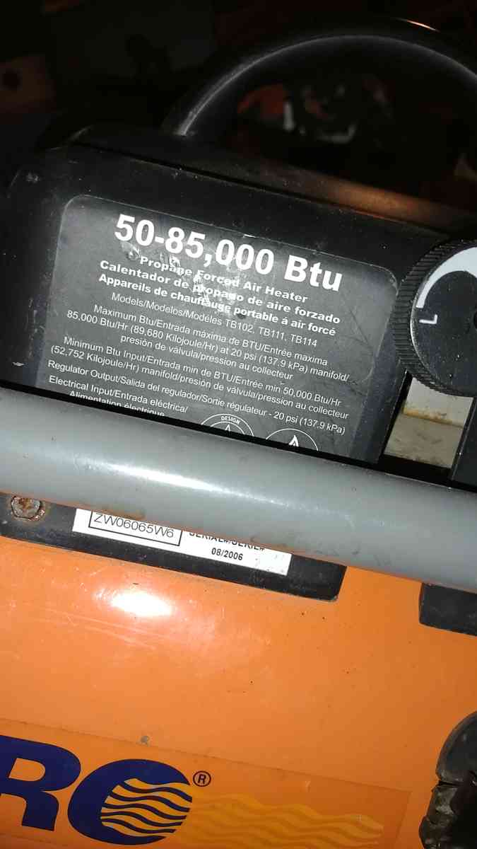 AllPro Forced Air Propane heater